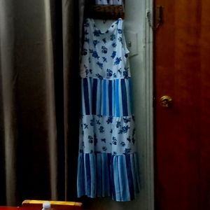 Two same design dresses with different colors